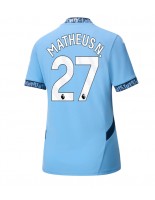 Manchester City Matheus Nunes #27 Hjemmedrakt Dame 2024-25 Korte ermer